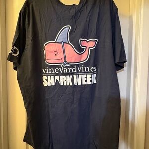 Vineyard Vines Navy Shark Week Tee